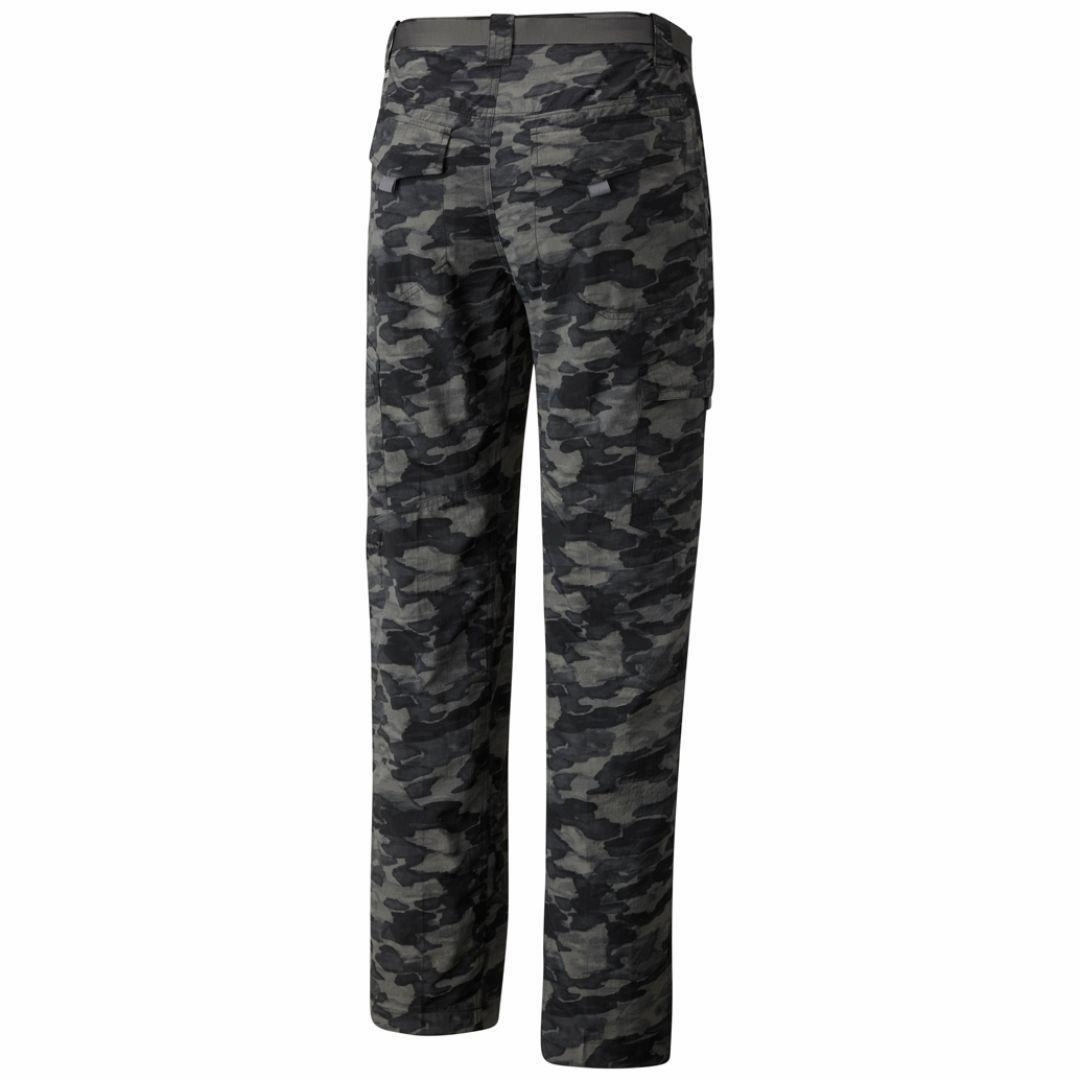 Columbia Men Black Silver Ridge Printed Cargo Pant (Sun Protection) Polar Cargo Pants