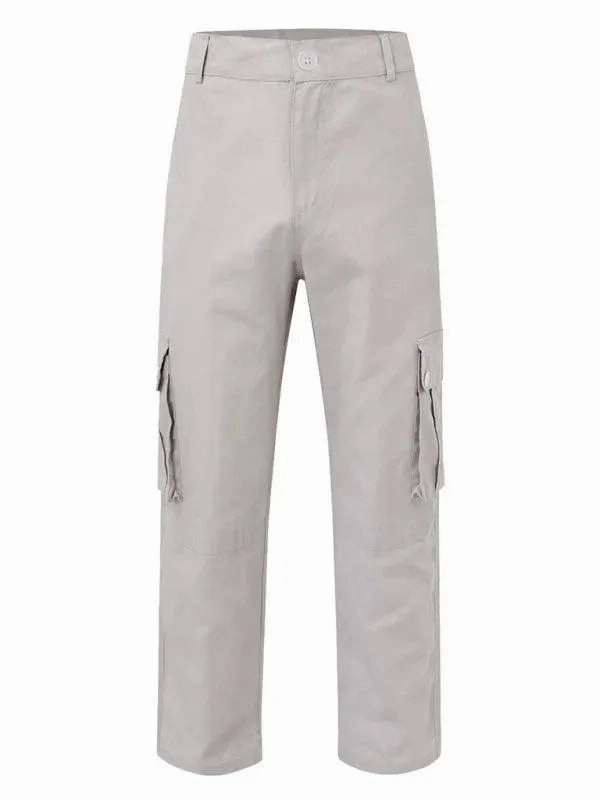 Cargo Pants Rick Owens Utilitarian Casual Men Cargo Pants - Mid-Rise Multiple Pockets