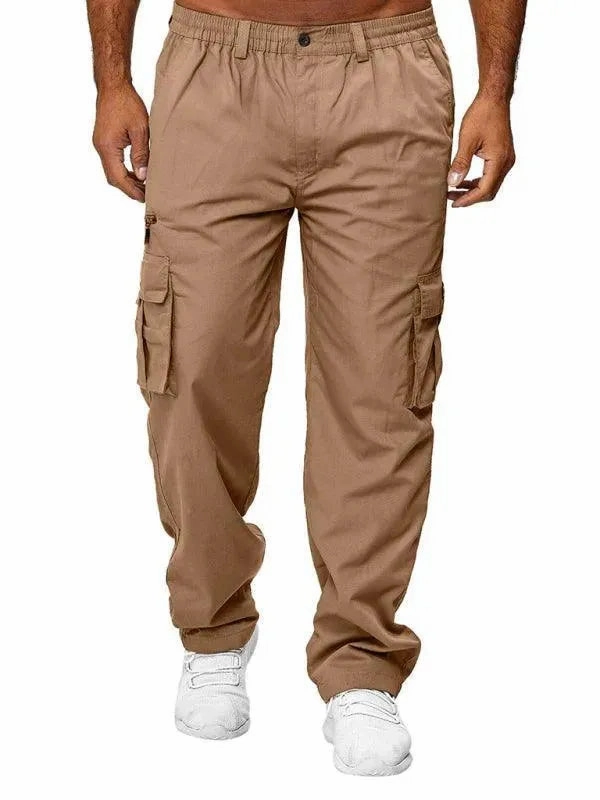 Walmart Big And Tall Cargo Pants Utility-Casual Men Cargo Pants - Mid-Rise Multi-Pocket