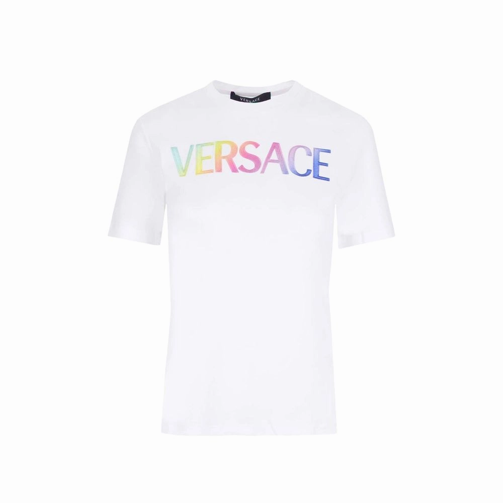 Versace White Cotton T-Shirt Vintage Van Halen T Shirts