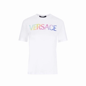 Versace White Cotton T-Shirt Nerd T Shirts