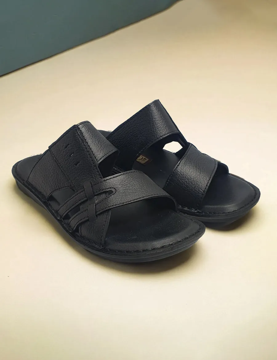 Black  | Slipper for men's Dress Mule Sandals