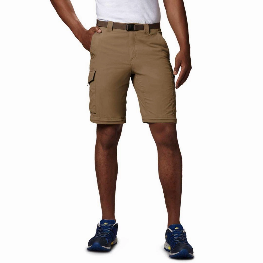 Columbia Men Brown Silver Ridge Convertible Pant (Sun Protection) Arc Flash Cargo Pants