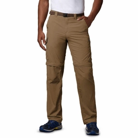 Columbia Men Brown Silver Ridge Convertible Pant (Sun Protection) Universal Cargo Pants