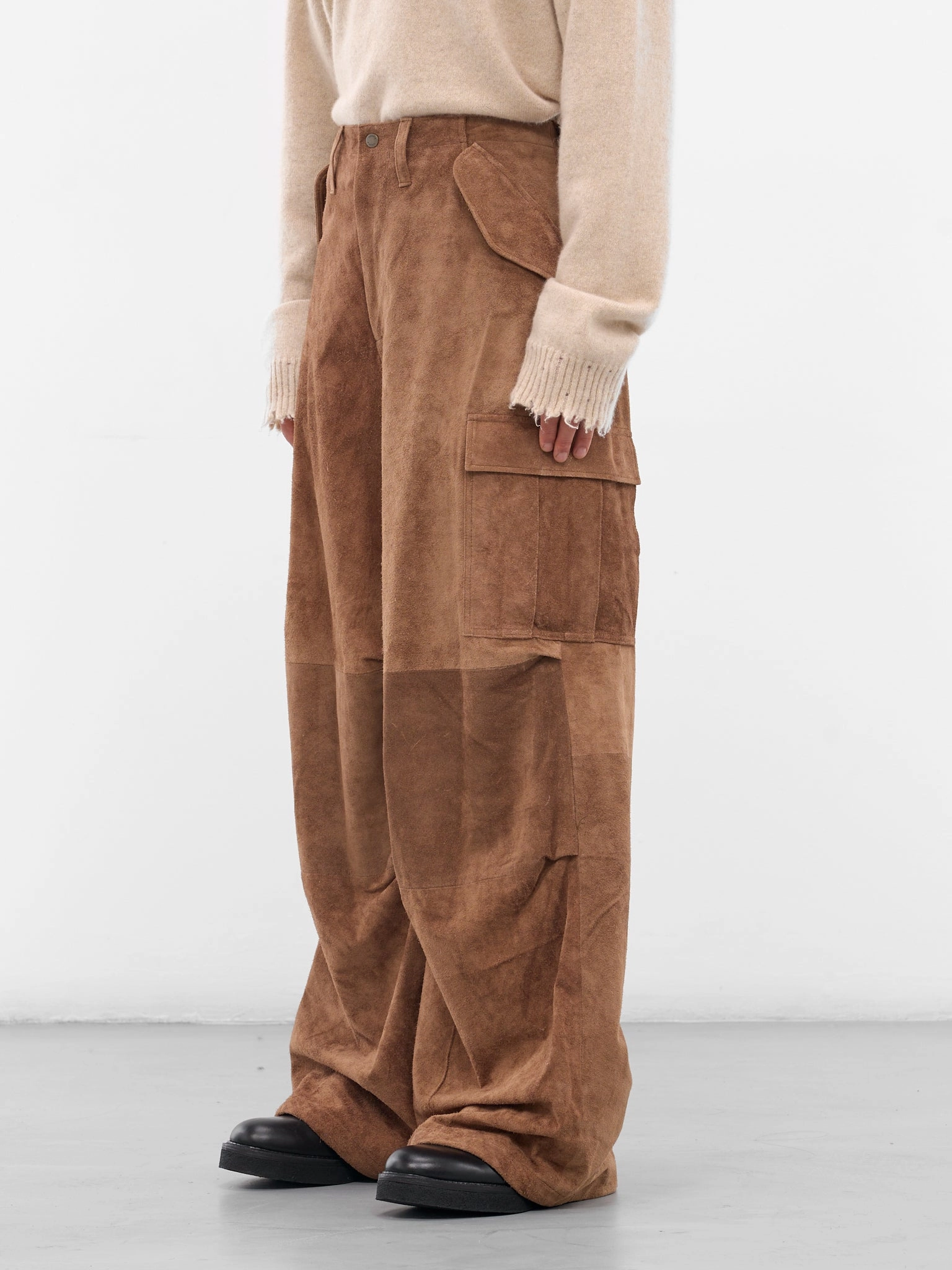 Khy Cargo Pants Camel Suede Field Cargo Pants (AUP2557-CAMEL-SUEDE)