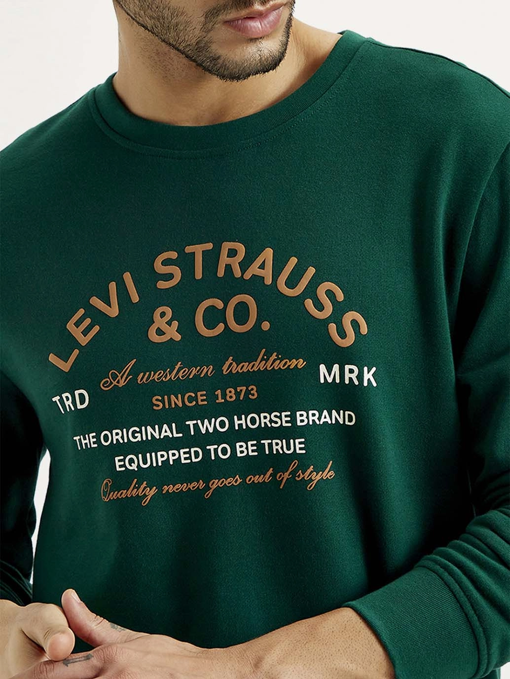 Men's Printed Round Neck Sweatshirt Tall Hooded Sweatshirts