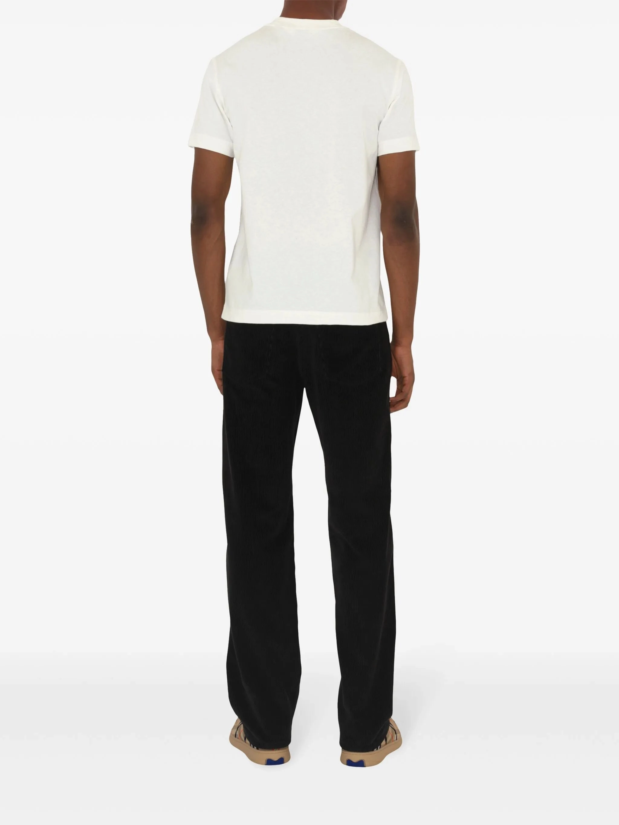 check-patch cotton T-shirt Cheap Cheap T Shirts