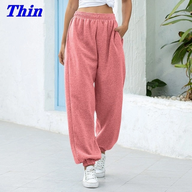 Sweatpants Women Baggy Pants Women Gray Spring Wide Leg Sweat Pants Oversized Joggers Streetwear High Waisted Trousers Women