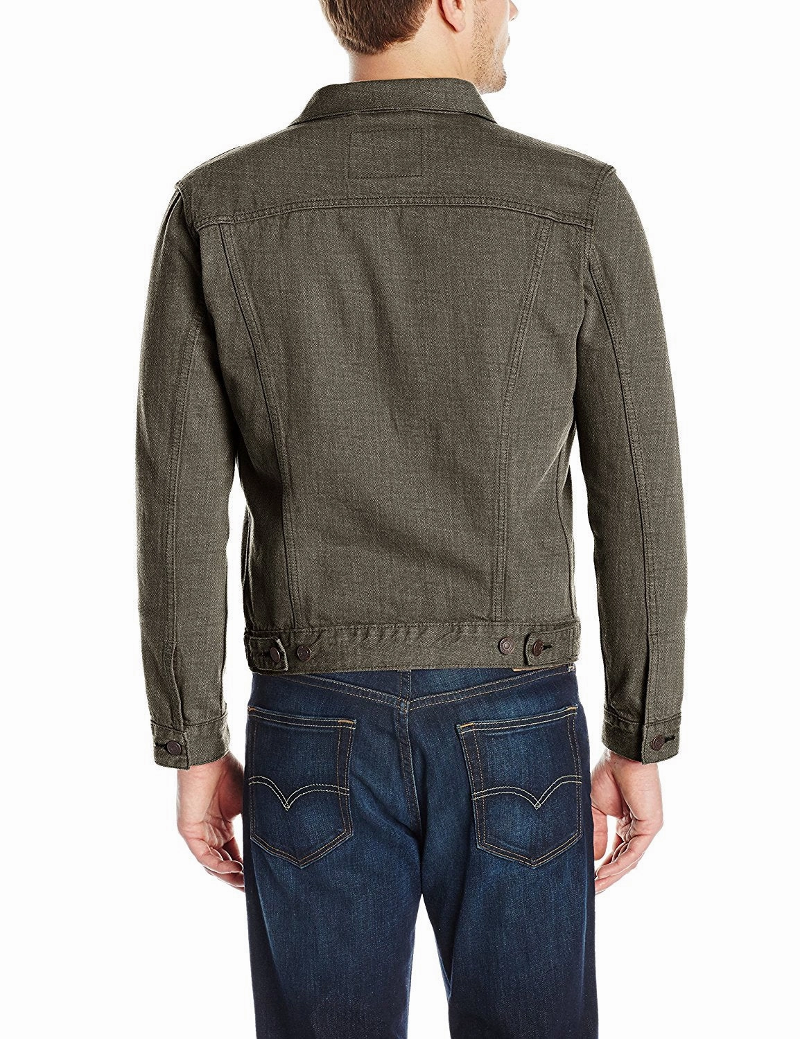 Levi's Men's the Trucker Jacket Carbon Green Rigid Tall Size Winter Coats