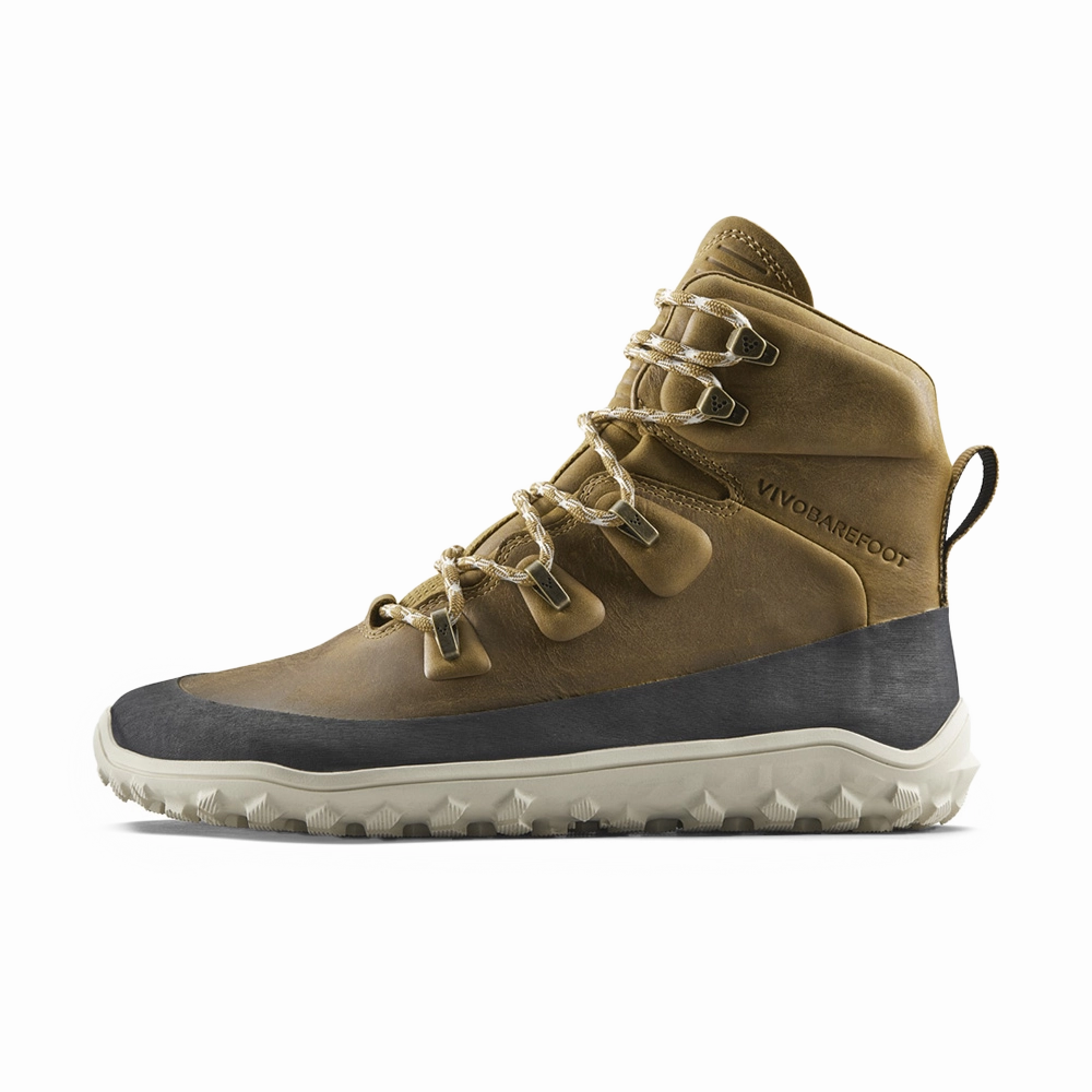 Vivobarefoot Tracker Leather AT Womens Tan All Leather Hiking Boots