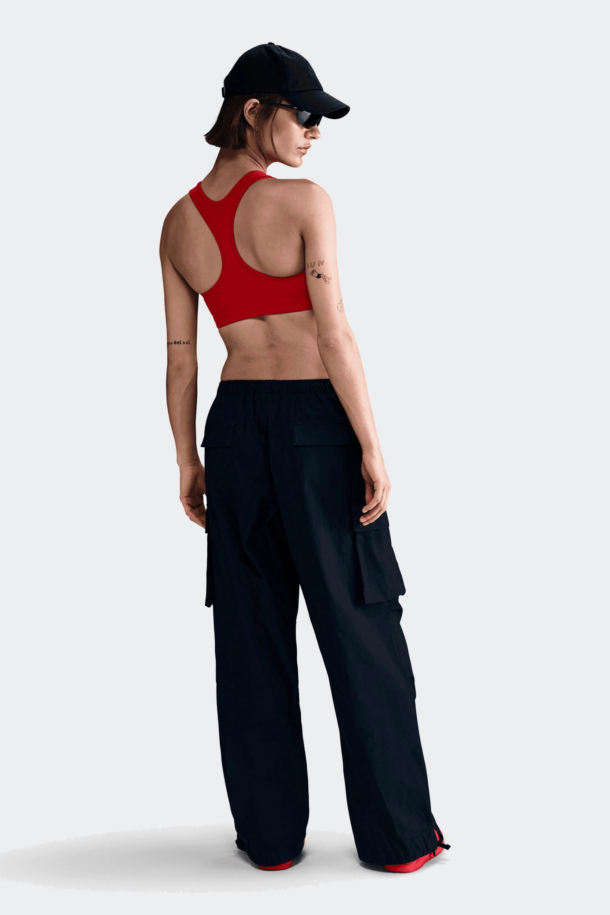 W NSW OVERSIZED CARGO PANTS Cargo Pants With String At Bottom