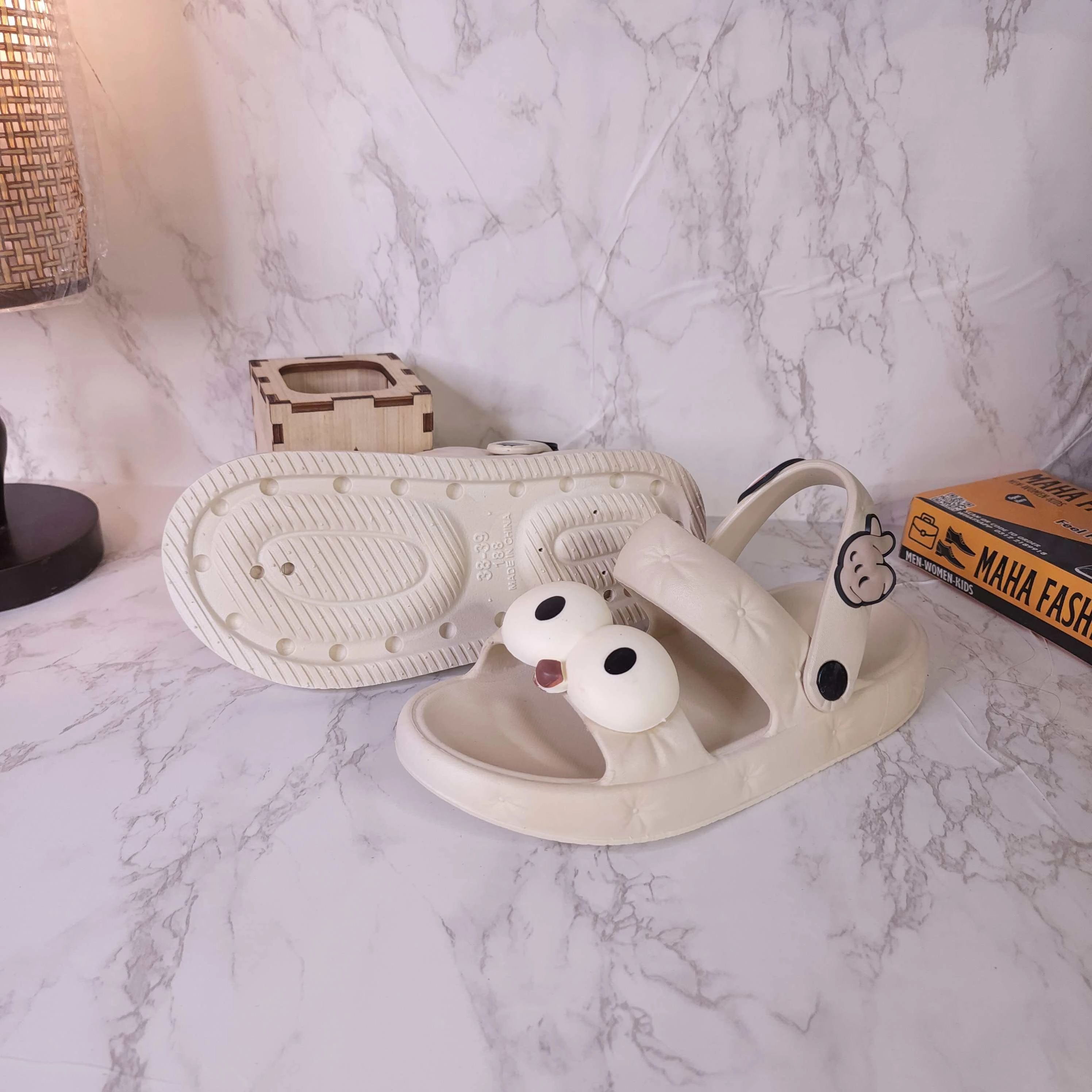 Platform Sandals With Straps Beige Combo Slides Sandals