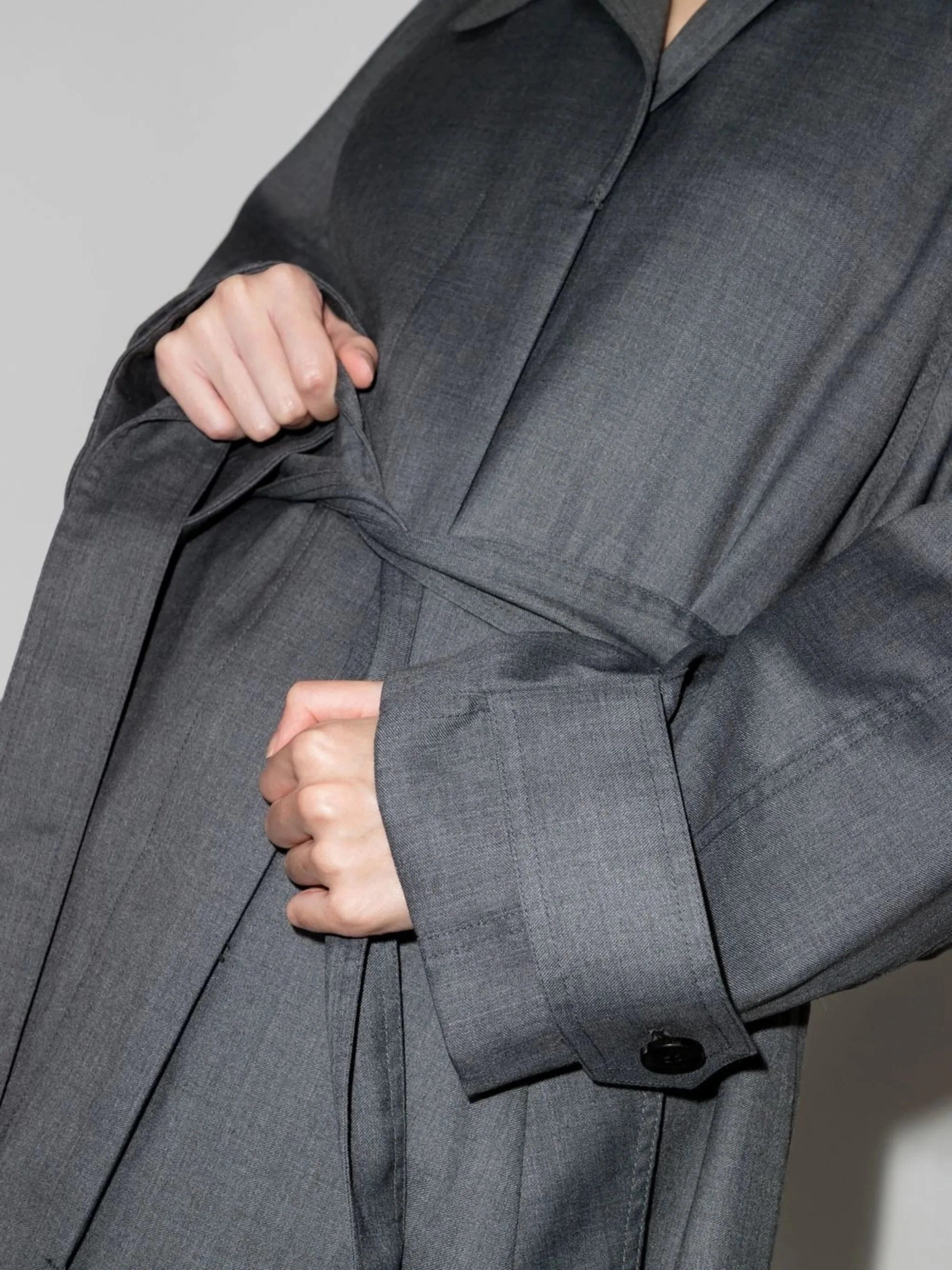 Harness Coats belted single-breasted trench coat