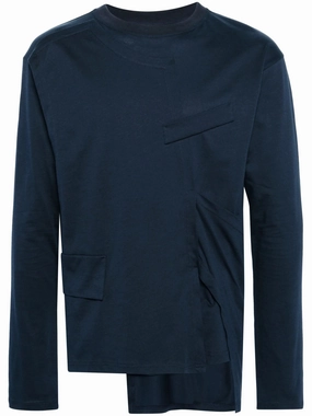 deconstructed-design cotton T-shirt Tall T Shirts