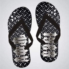 Personalised Flip Flops Alpha Phi Omega Diamond Plate Flip-Flops - SBL100 - SUB
