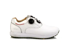 Waterproof Cloth Shoes Austin Easy-Go Full White-Golf Shoes