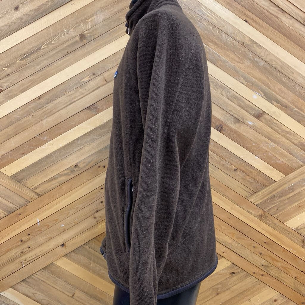 Pull Over Sweatshirts Patagonia - Zip Up Better Sweater - MSRP $199: Brown-men-LG