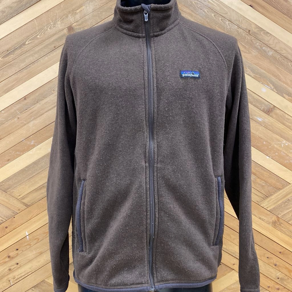 Best Thick Sweatshirts Patagonia - Zip Up Better Sweater - MSRP $199: Brown-men-LG