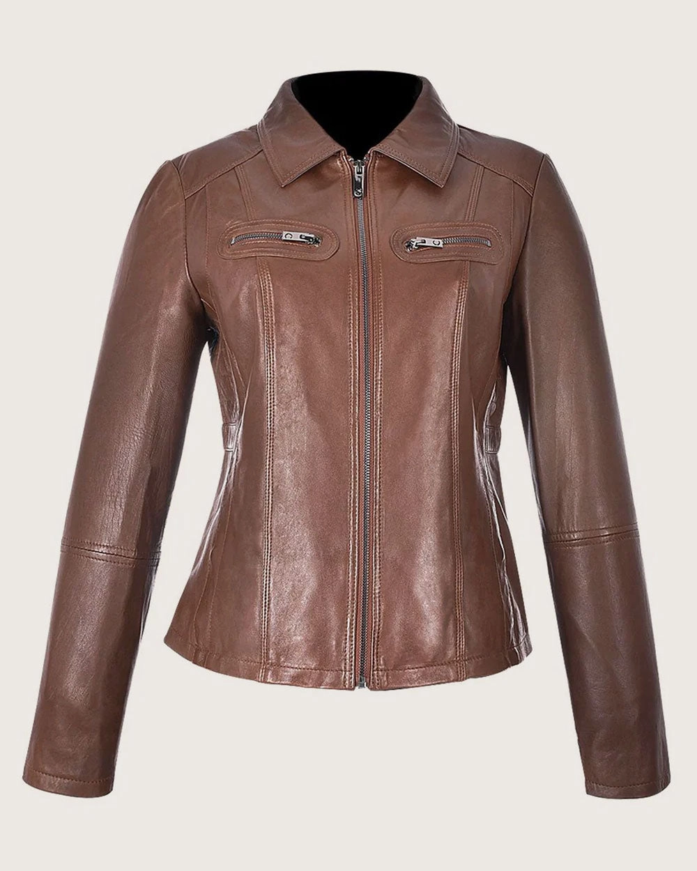 Cool Letterman Jackets Honey brown minimalistic  jacket