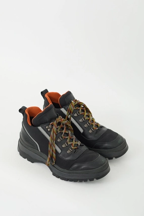 Waterproof Hiking Boots Near Me Black & Orange Leather Hiking Boot