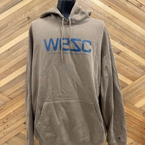 WESC- Men's Hoodie : Brown -men-XXL Money Sweatshirts Clothing