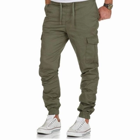 West Louis Multi-Pocket Cargo Trousers Plus Size Fatigue Cargo Pants