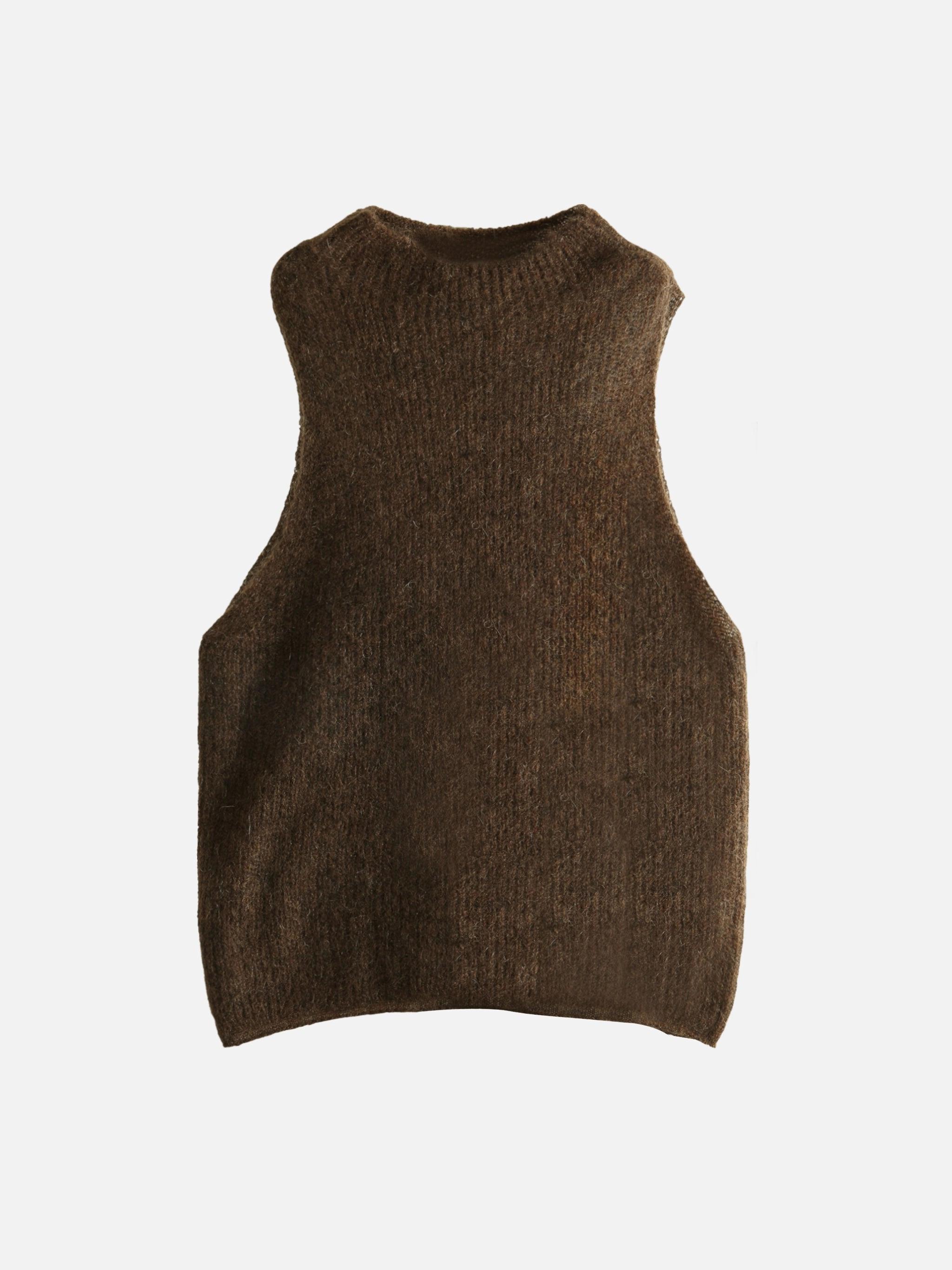 AMOMENTO - Women Sheer Sleeveless Top Great And British Knitwear