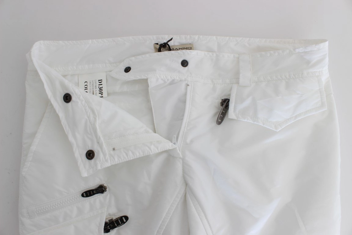 White Nylon Padded Slim Fit Cargo Pants Vintage Nike Cargo Pants