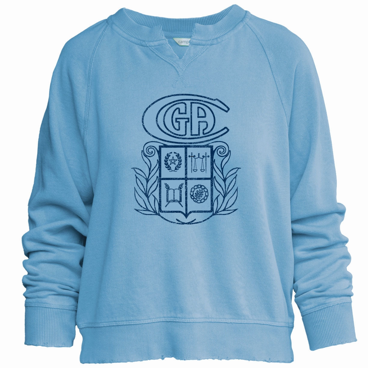 Willow Washed Crew - Summer Sky Best Custom Sweatshirts