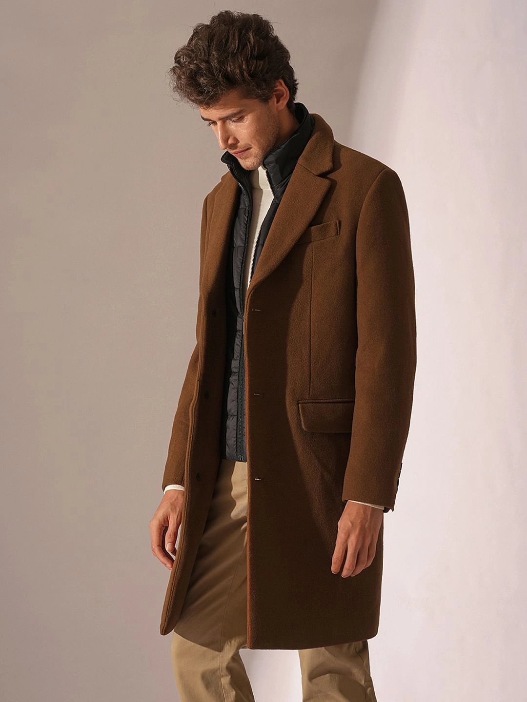 Beagle Hunting Coats Dark Brown Tailored Wool Coat