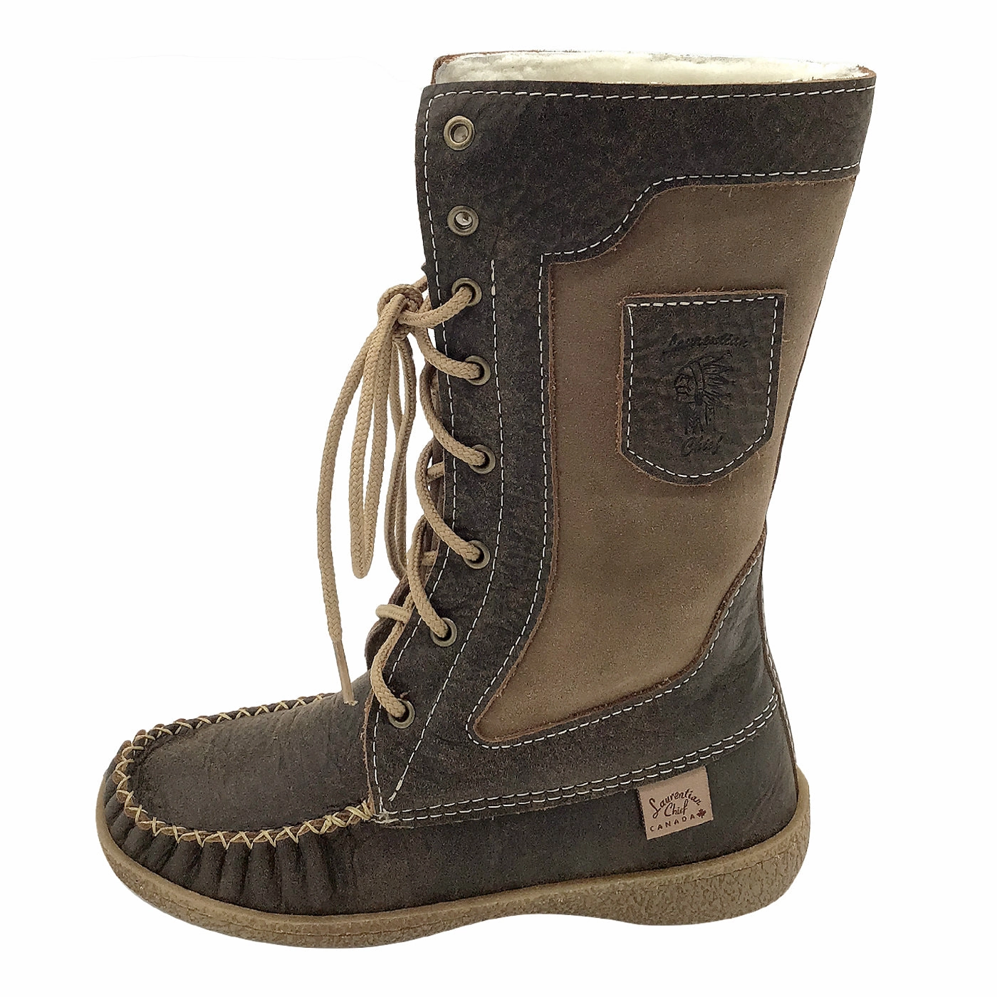 Korea Snow Boots Women's 12" Snowshoe Mukluk Moccasin Boots