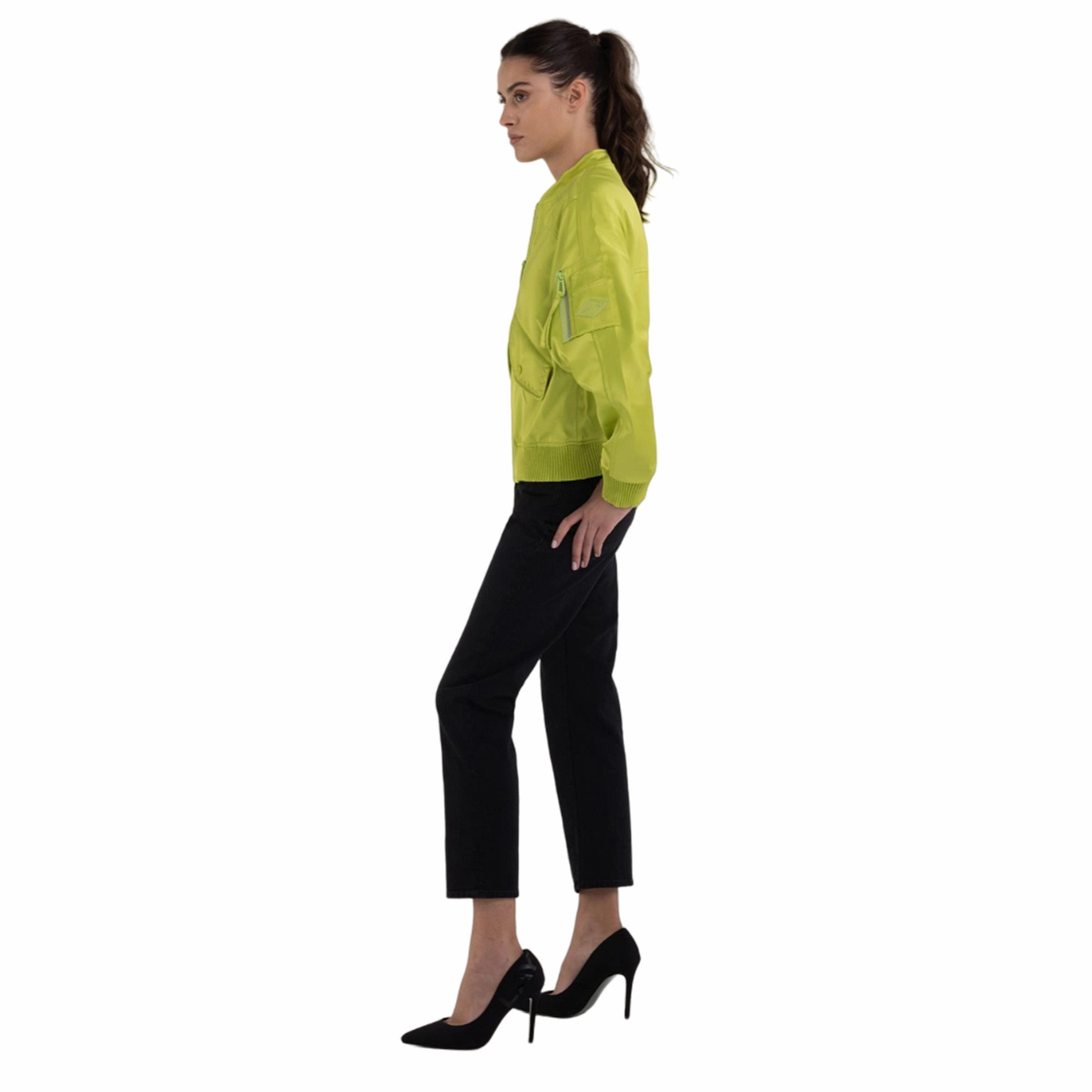 Replay Women's Satin Bomber Jacket Men In Jackets