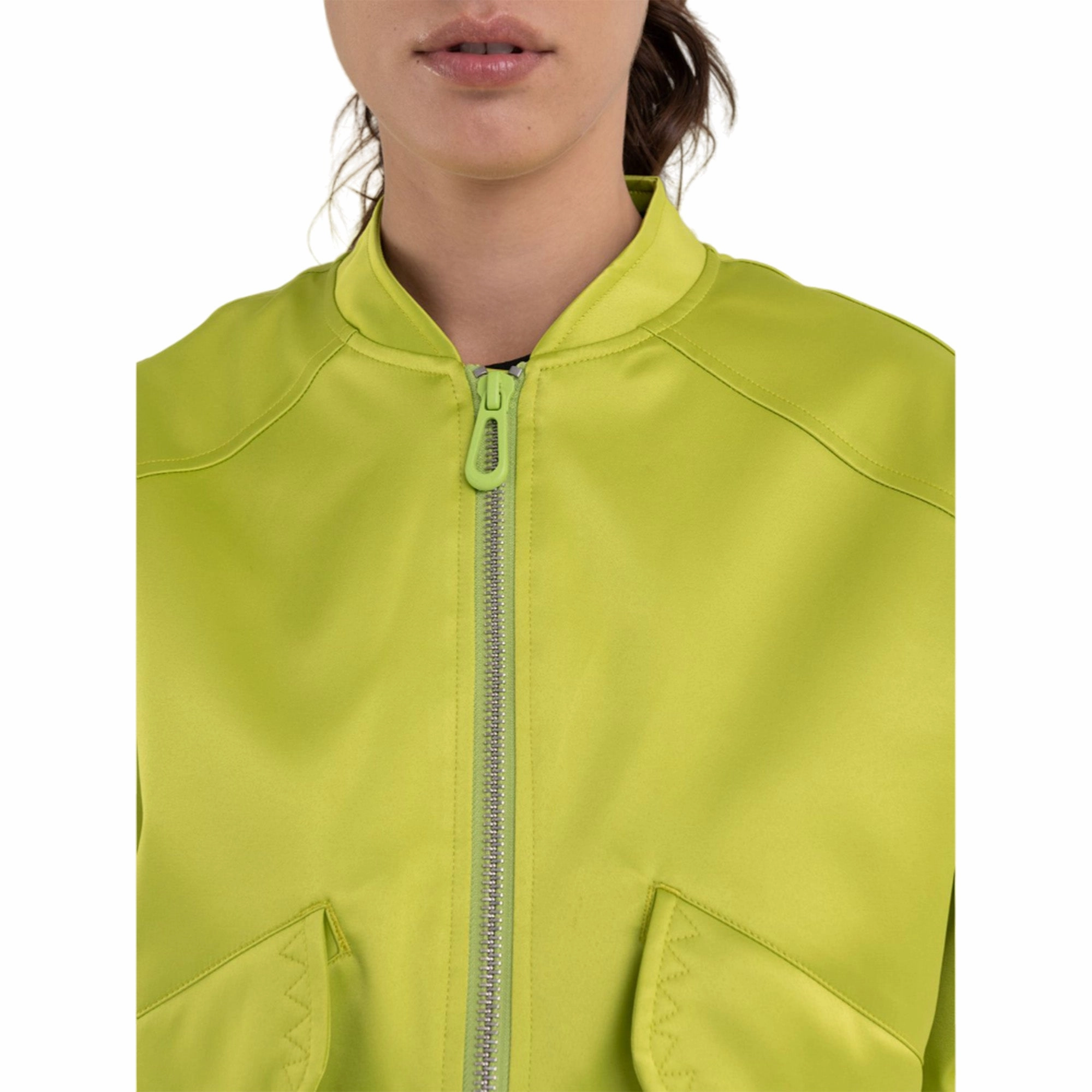 Replay Women's Satin Bomber Jacket Ga Jackets
