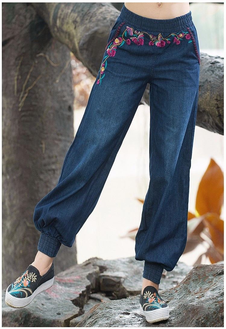 Women Autumn Spring Bohemian Pant Cargo Pants And Oversized Hoodie