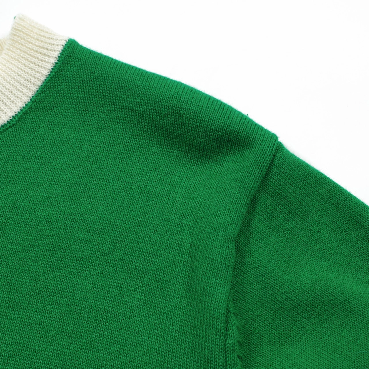 Women Green Knitted short Sleeves Knitwear Label Knitwear Germany