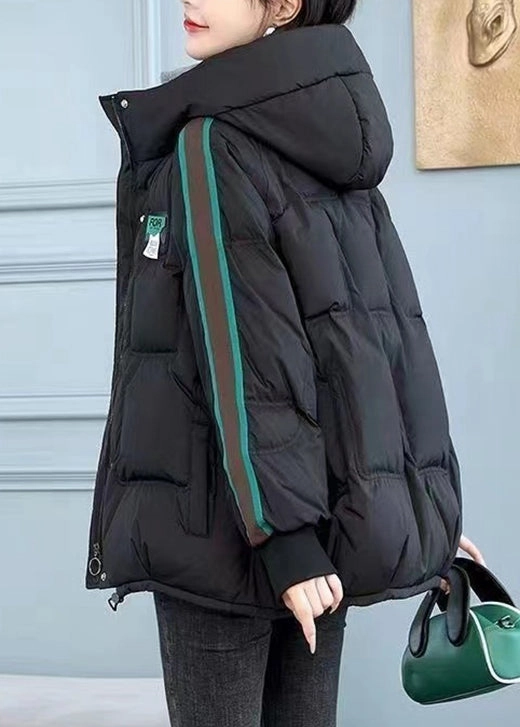 Women Green Zip Up Pockets Fine Cotton Filled Hooded Jackets Winter TD037 Best Rated Winter Jackets