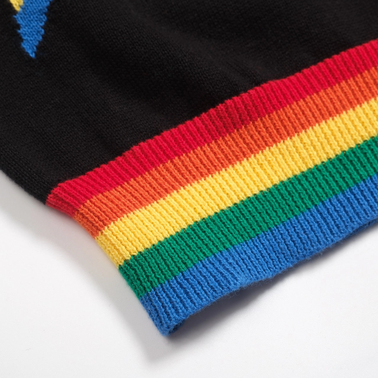 Italian Knitwear Craiova Women's Black Lightning 1970s jacquard knitwear