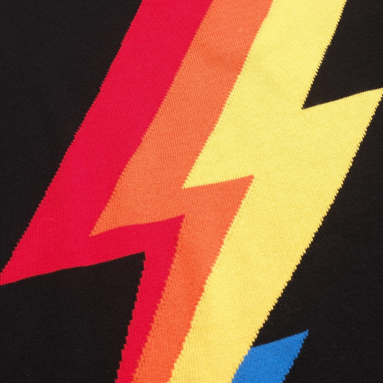 Hawico Knitwear Women's Black Lightning 1970s jacquard knitwear