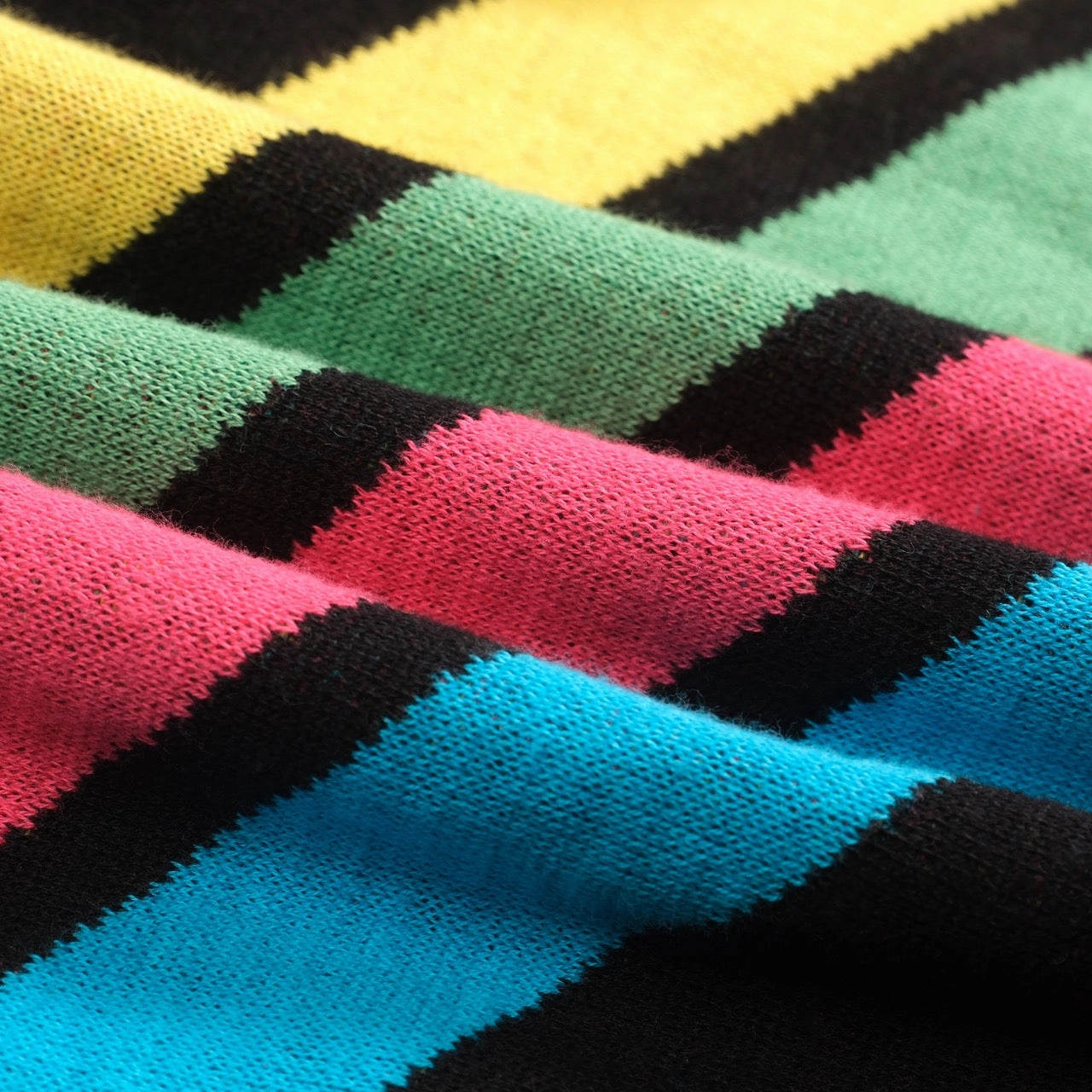 Roman Knitwear Women's black vintage diagonal stripe knitwear