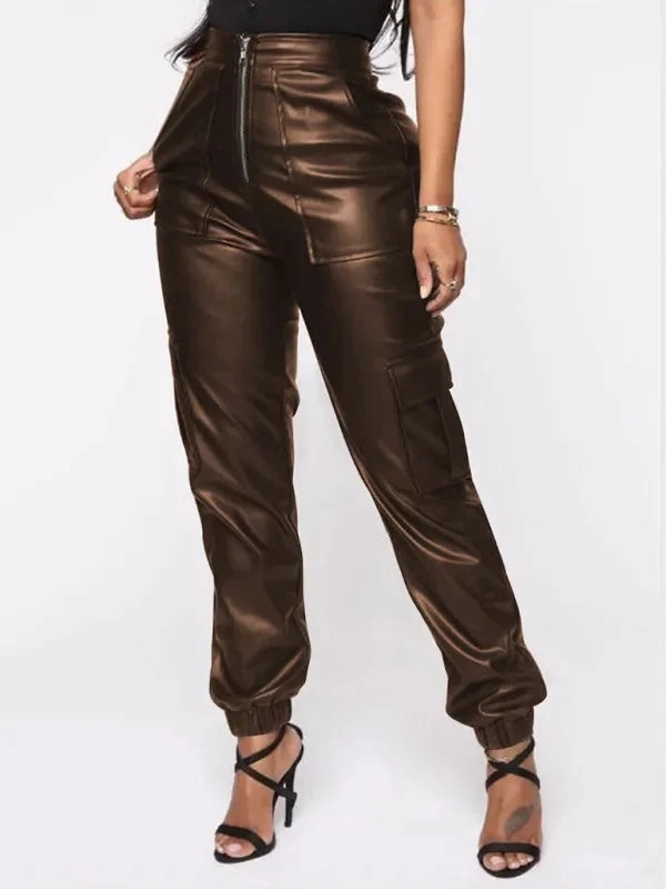 Bandana Cargo Pants Women's Cargo Pants - High-Rise Multiple Pockets