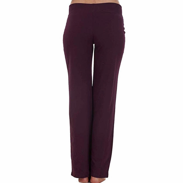 Women's elastic sports trousers loose jogging fitness plus size wide leg pants Ladies printed casual straps harem pants trousers