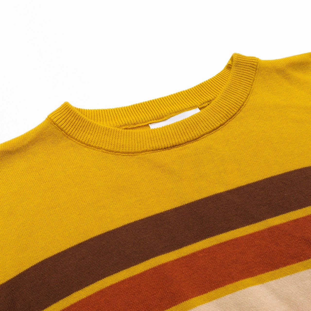 Women's yellow striped vintage jacquard knitwear Knitwear Trends 2026