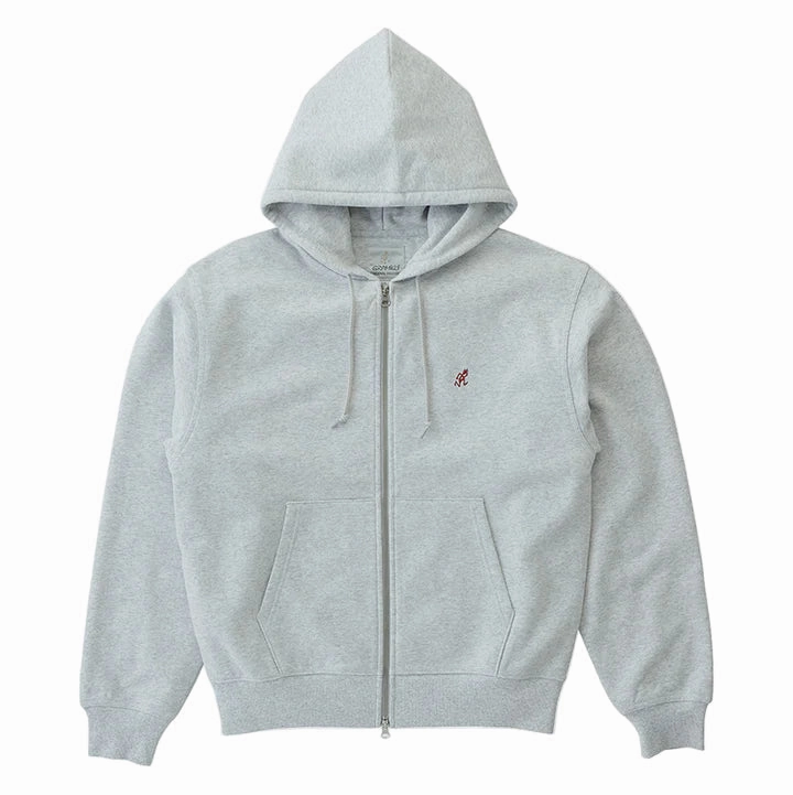 One Point Zip Hooded Sweatshirt / GRAMICCI / ASH HEATHER Tackle Twill Sweatshirts