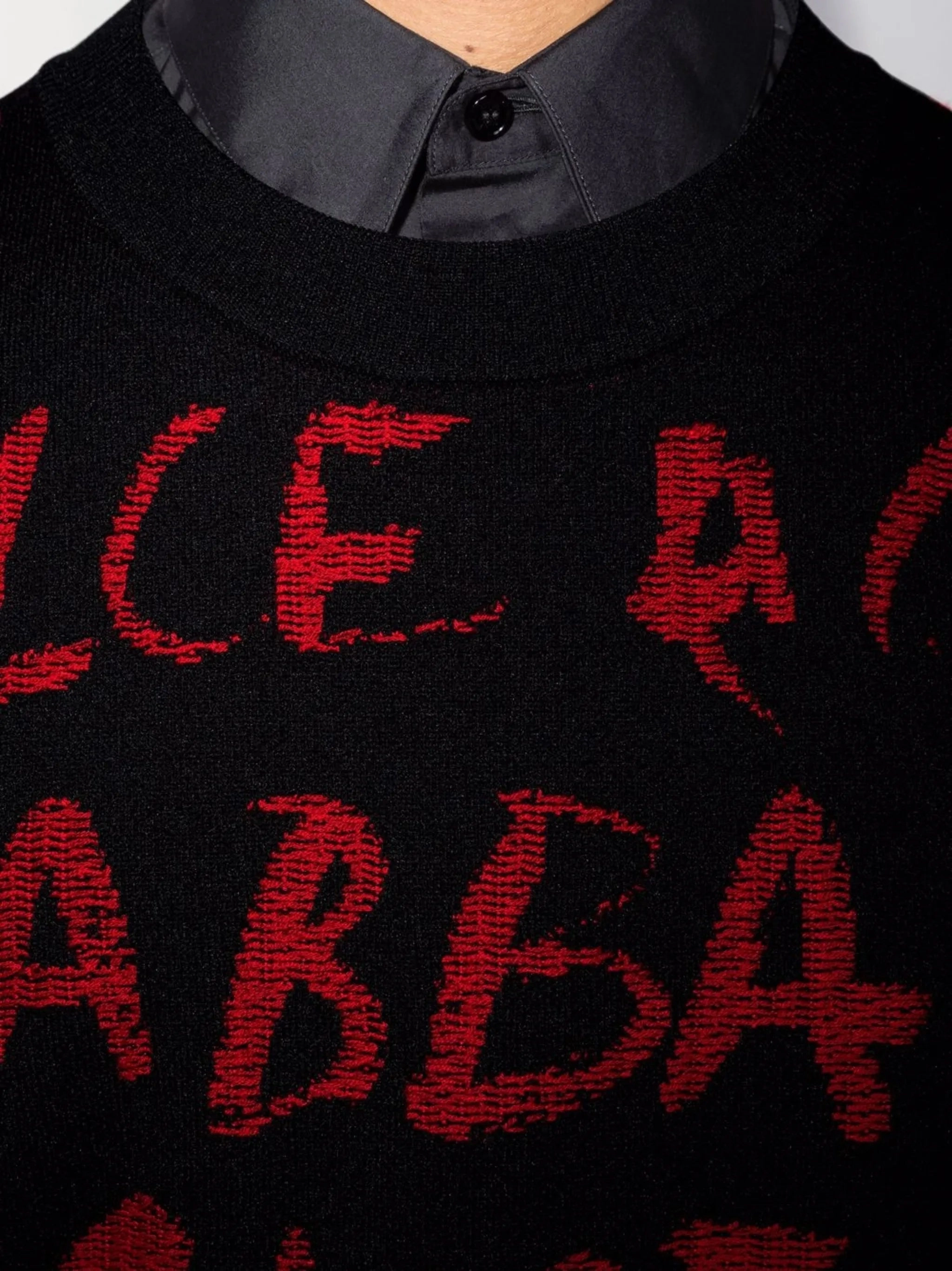 Sports Knitwear all-over logo jacquard jumper