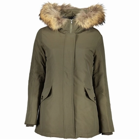 Woolrich Green Cotton Jackets & Coat Icon Motorcycle Jackets
