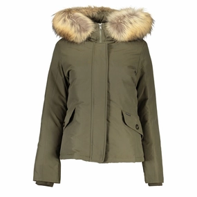 Woolrich Green Cotton Jackets & Coat Jackets Vs Islanders