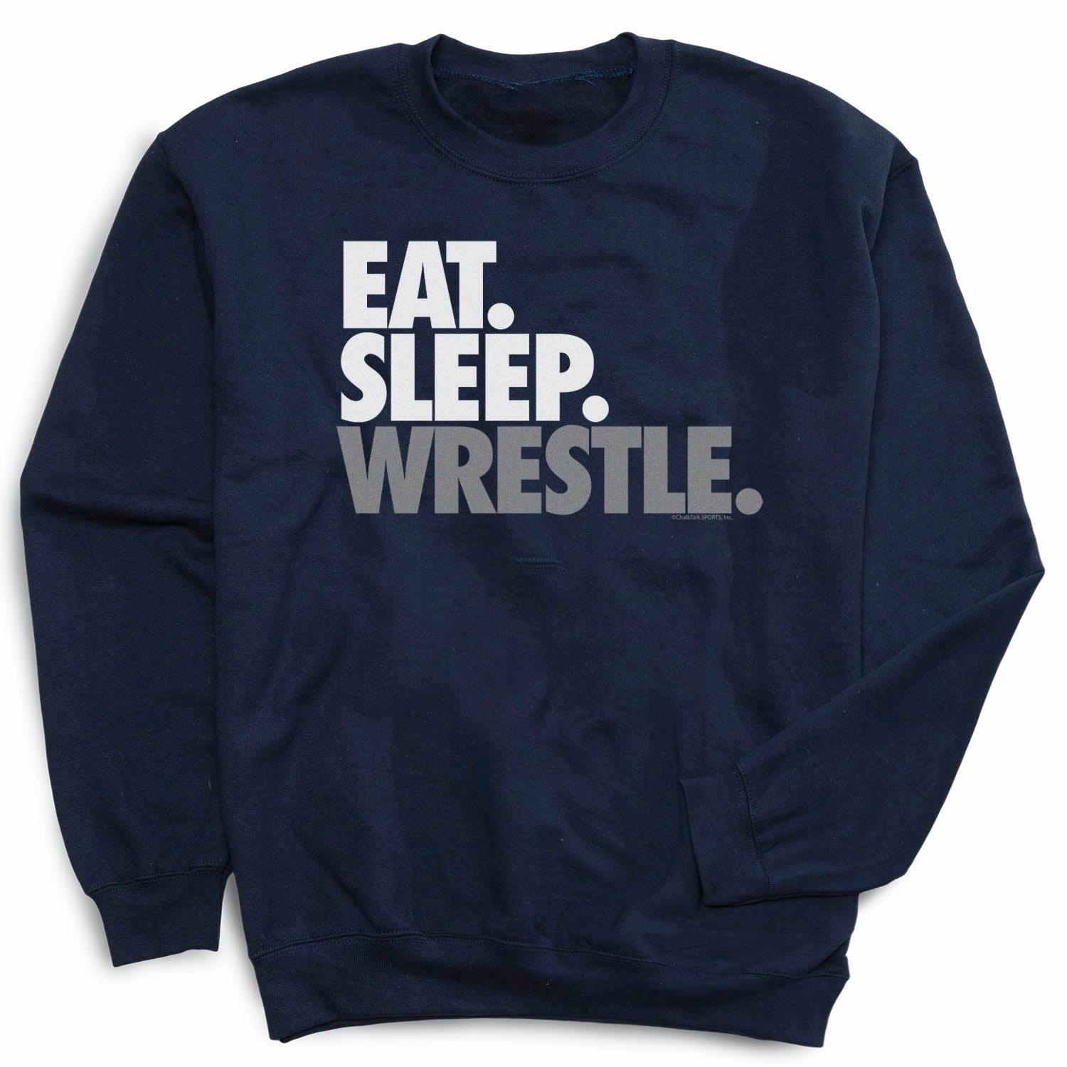 Chevrolet Sweatshirts Wrestling Crewneck Sweatshirt - Eat Sleep Wrestle (Stack)