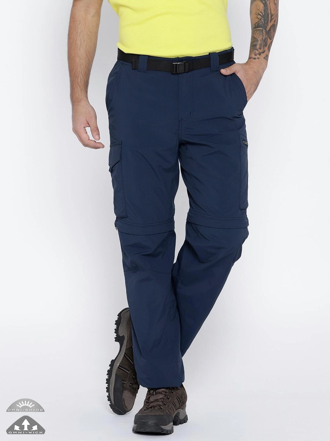 Emily Prentiss Cargo Pants Columbia Men Blue Silver Ridge Convertible Pant (Sun Protection)