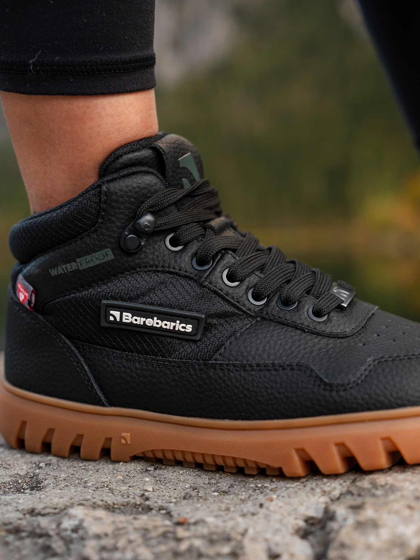 Barefoot Shoes Barebarics UrbanEdge - Black Best Cheap Waterproof Golf Shoes