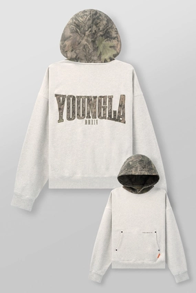 Merchandise Sweatshirts Youngla 5098 - Tree Camo Hoodies Oatmeal